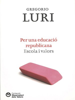 cover image of Per una educació republicana